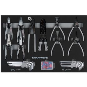 KRAFTWERK BT700 Werkstattwagen, 5 Schubladen, BASIC, inkl. Werkzeug, 173-tlg.
