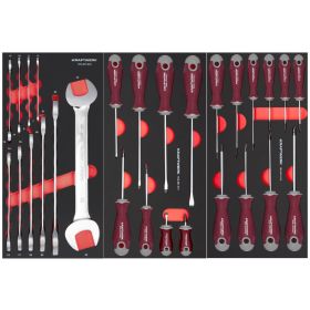 KRAFTWERK BT700 Werkstattwagen, 8 Schubladen, PRO+HT, inkl. Werkzeug, 296-teilig