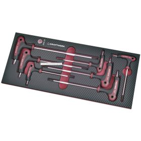 KRAFTWERK PRO-LINE EVA3 ERGOKRAFT TX-T-Griff-Schraubendreher Einlage, 7-teilig