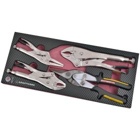 KRAFTWERK PRO-LINE EVA3 Gripzangen-/Blechschere-Einlage, 4-teilig