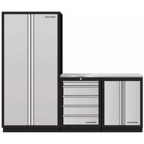 KRAFTWERK Équipement d'atelier MOBILIO BLK 3 éléments combinés, armoire à portes battantes et à tiroirs