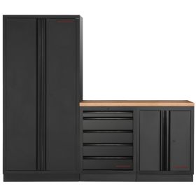 KRAFTWERK Équipement d'atelier MOBILIO BLK 3 éléments combinés, armoire à portes battantes et à tiroirs