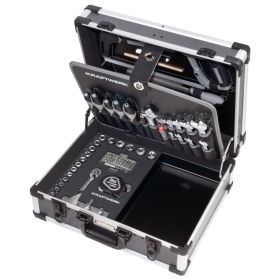 KRAFTWERK BASIC LINE Werkzeugkoffer B147 3/8“ mit Kunststoffschale, inkl. Werkzeug, 97-teilig