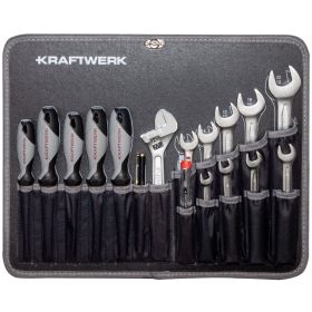 KRAFTWERK BASIC LINE Werkzeugkoffer B147 3/8“ mit Kunststoffschale, inkl. Werkzeug, 97-teilig