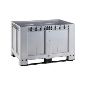 Kunststoffbox CT/HE mit 3 Schienen, Inhalt 520 Liter, 1200 x 800 x 800 mm