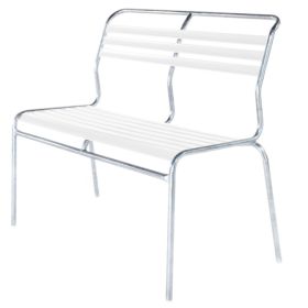 Schaffner SÄNTIS banc avec lattes, structure en tube d'acier galvanisé à chaud, disponible en plusieurs versions