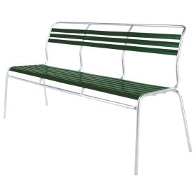 Schaffner SÄNTIS banc avec lattes, structure en tube d'acier galvanisé à chaud, disponible en plusieurs versions