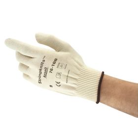 Baumwollhandschuhe Ansell EDGE Stringknits 76-100, weiss, in 2 Grössen