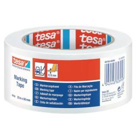 Ruban de marquage au sol tesa 60760, PVC, 50 mm x 33 m, couleur blanche