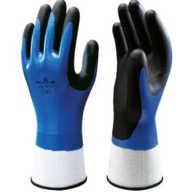 Mechanikschutzhandschuhe Showa 377, Typ 4121X, Farbe blau/schwarz