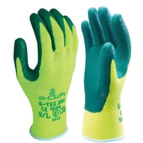 Gants de protection anti-coupures Showa S-Tex 350, type EN388 3X43D, jaune/vert