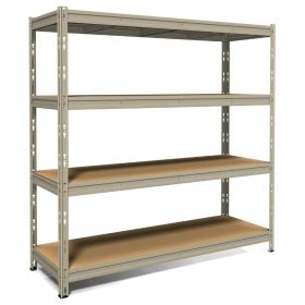 Rack de stockage en métal MAXIPOKER, 4 étagères, l x p x h 1800 x 600 x 1800 mm