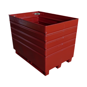 Robuste Materialbox mit Scharnier - 1200 x 800 x 920 mm