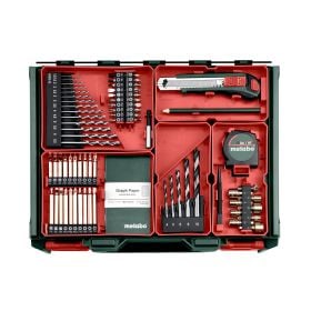 Metabo Set de perceuses-visseuses à batterie BS 18, 18 V avec 2x batteries Li-Power (18 V / 2.0 Ah), chargeur SC 36 et atelier mobile