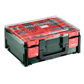 Metabo Set de perceuses-visseuses à batterie BS 18, 18 V avec 2x batteries Li-Power (18 V / 2.0 Ah), chargeur SC 36 et atelier mobile