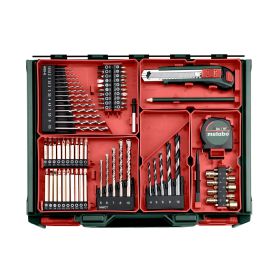 Metabo Akku-Schlagbohrschrauber SB 18 L Set, mit 2x Li-Power Akkus (18 V / 2.0 Ah), Ladegerät SC 36 und mobiler Werkstatt