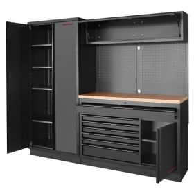 KRAFTWERK MOBILIO BLK 2er Kombi breit, Lochwand, LxBxH 488 x 2275 x 2000 mm