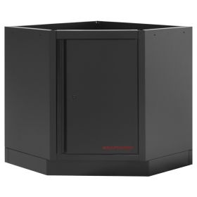 KRAFTWERK MOBILIO BLK 7er Unterschrank-Kombi, Arbeitsfläche Edelstahl 430, LxBxH 463 x 2914 x 910 mm