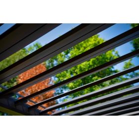 Alu-Pergola, weiss, 3000 x 3000 x 2500 mm