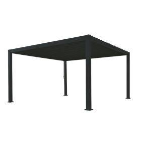 Alu-Pergola, schwarz, 4000 x 3000 x 2500 mm