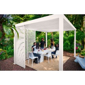 Alu-Pergola, weiss, 4000 x 3000 x 2500 mm