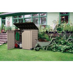 Armoire de jardin KST Store it out MAX, 1200 litres, beige / brun, 1455 x 820 x 1250 mm