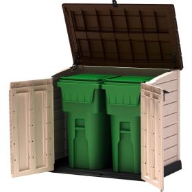 Armoire de jardin KST Store it out MAX, 1200 litres, beige / brun, 1455 x 820 x 1250 mm