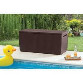 Aufbewahrungsbox Garden Storage Box Capri, 305 Liter, dunkelbraun, 1230 x 535 x 570 mm