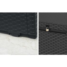 Aufbewahrungsbox Garden Storage Box Capri, 305 Liter, anthrazit, 1230 x 535 x 570 mm