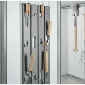 biohort Gerätehaus Europa, dunkelgrau-metallic, Gr. 3: 2440 x 1560 x 2030 mm