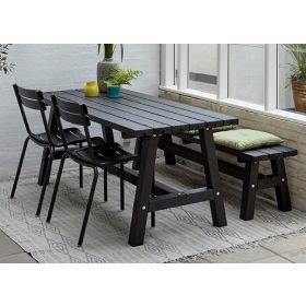 Country Gartentisch, schwarz, 1770 x 750 x 720 mm
