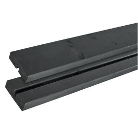 Planken-Gartentisch, schwarz, 1860 x 770 x 730 mm