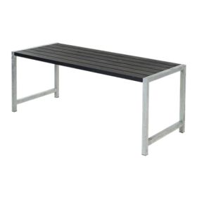 Planken-Gartentisch, schwarz, 1860 x 770 x 730 mm