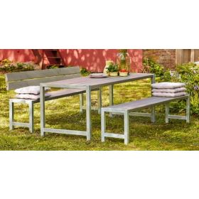 Planken-Gartentisch, graubraun, 1860 x 770 x 730 mm