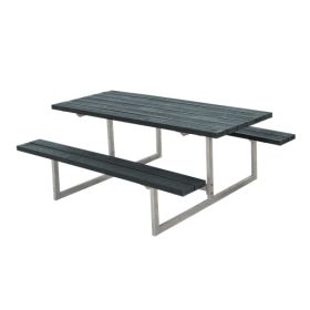 Basic Kombi-Gartenmöbel komplett, ReTex, grau, 1770 x 1600 x 730 / 450 mm