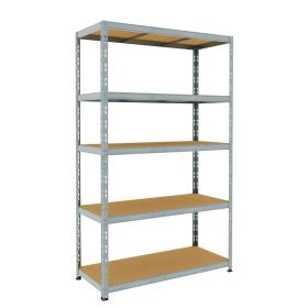 Rayonnage POKERINO emboîtable métallique avec 5 tablettes, l x p x h 1200 x 500 x 2000 mm, en divers coloris