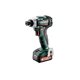 Metabo Visseuse à choc à batterie PowerMaxx SSD 12 BL avec 2x batteries Li-Power (12 V / 2.0 Ah), chargeur SC 36 et metaBOX 118