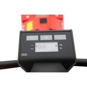 RAVAS Handhubwagen iPT Essential / Palettrolli mit Waage, Tragkraft 2000 kg, Anzeigeschritt 0,5 - 1 kg