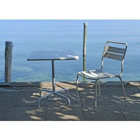 Schaffner Chaise de jardin Glarus en métal, revêtement par poudre, disponible en plusieurs versions
