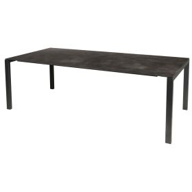 Schaffner Gartentisch LUZERN, ausziehbar, Fiberglasplatte, LxB 1600-2200 x 1000 mm, Dekor Cooperfield