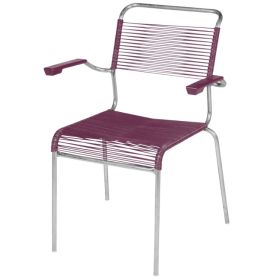 Schaffner Chaise de jardin SÄNTIS avec toile spaghetti, disponible en plusieurs versions
