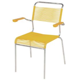 Schaffner Chaise de jardin SÄNTIS avec toile spaghetti, disponible en plusieurs versions