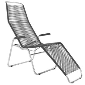 Schaffner Chaise longue spaghetti BRISSAGO, patins avec accoudoirs, empilable