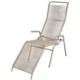 Schaffner Chaise longue spaghetti SÄNTIS avec accoudoirs, en diverses couleurs