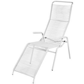 Schaffner Chaise longue spaghetti SÄNTIS avec accoudoirs, en diverses couleurs