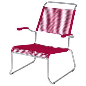 Schaffner Spaghetti-Lounger-Deluxe, chaise à dossier haut Säntis, en diverses couleurs