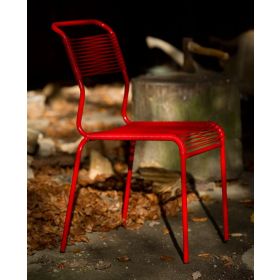 Schaffner Chaise de jardin Schaffner Spaghetti SÄNTIS, structure en tube d'acier revêtu, en différentes versions