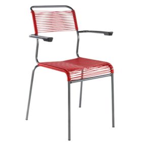 Schaffner Chaise de jardin Schaffner Spaghetti SÄNTIS, structure en tube d'acier revêtu, en différentes versions