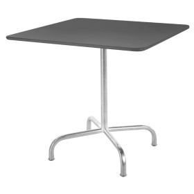 Schaffner Gartentisch Rigi, Gestell aus feuerverzinktem Stahlrohr, LxB 700 x 700 mm, anthrazit