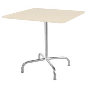Schaffner Gartentisch Rigi, Gestell aus feuerverzinktem Stahlrohr, LxB 700 x 700 mm, pastellsand